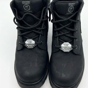 Skechers Black Memory Foam Work Boots